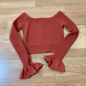 Gianni Bini Long Sleeve Cropped Sweater